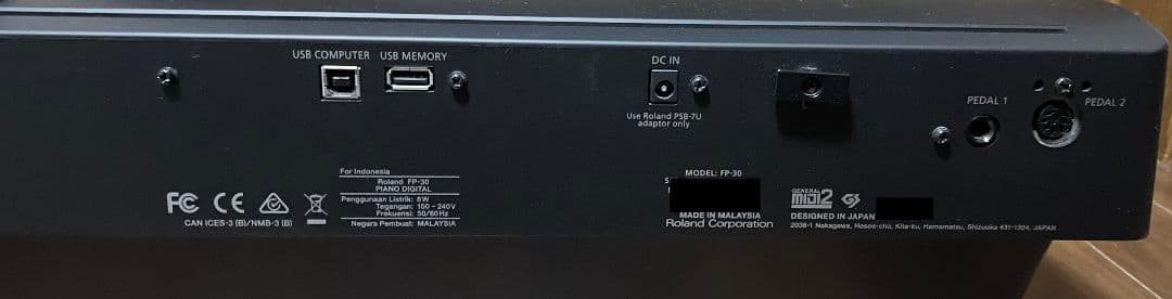 ゆき 【未使用に近い】ローランド Roland FP-30-BK