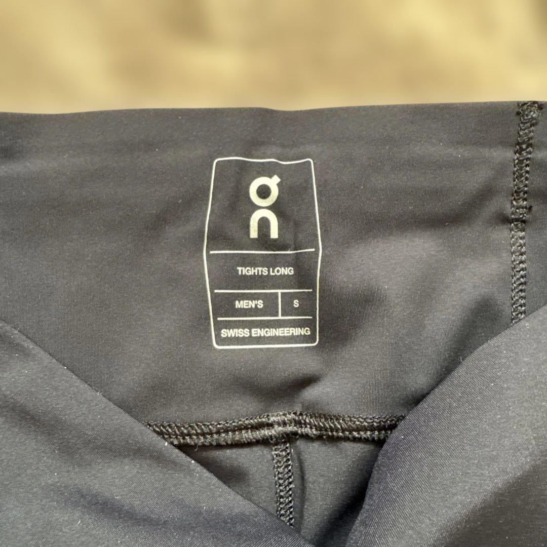 on TIGHTS LONG メンズ S ブラック　オン　ロングタイツ