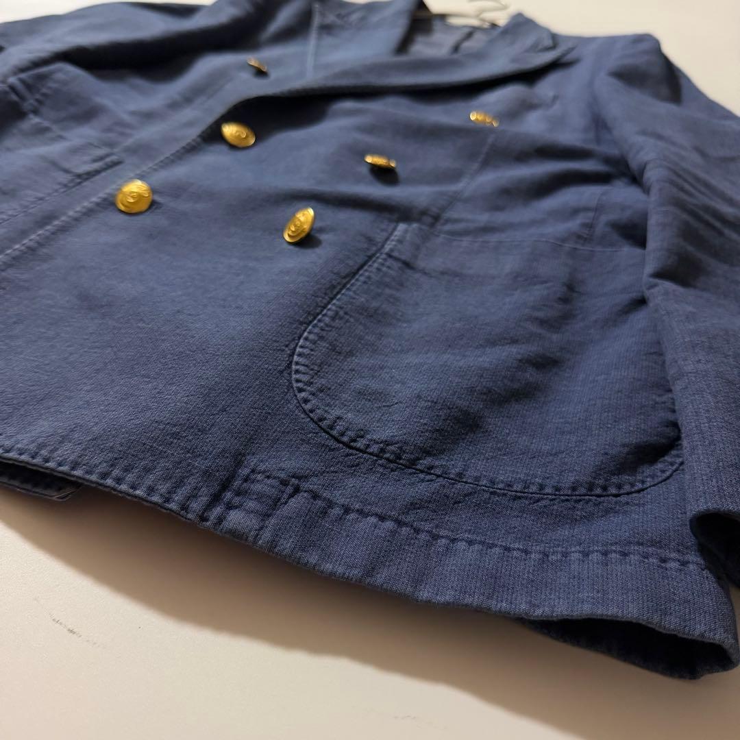 イタリア製✨BOGLIOLI 紺ブレ ダブル テーラードジャケット 金ボタン