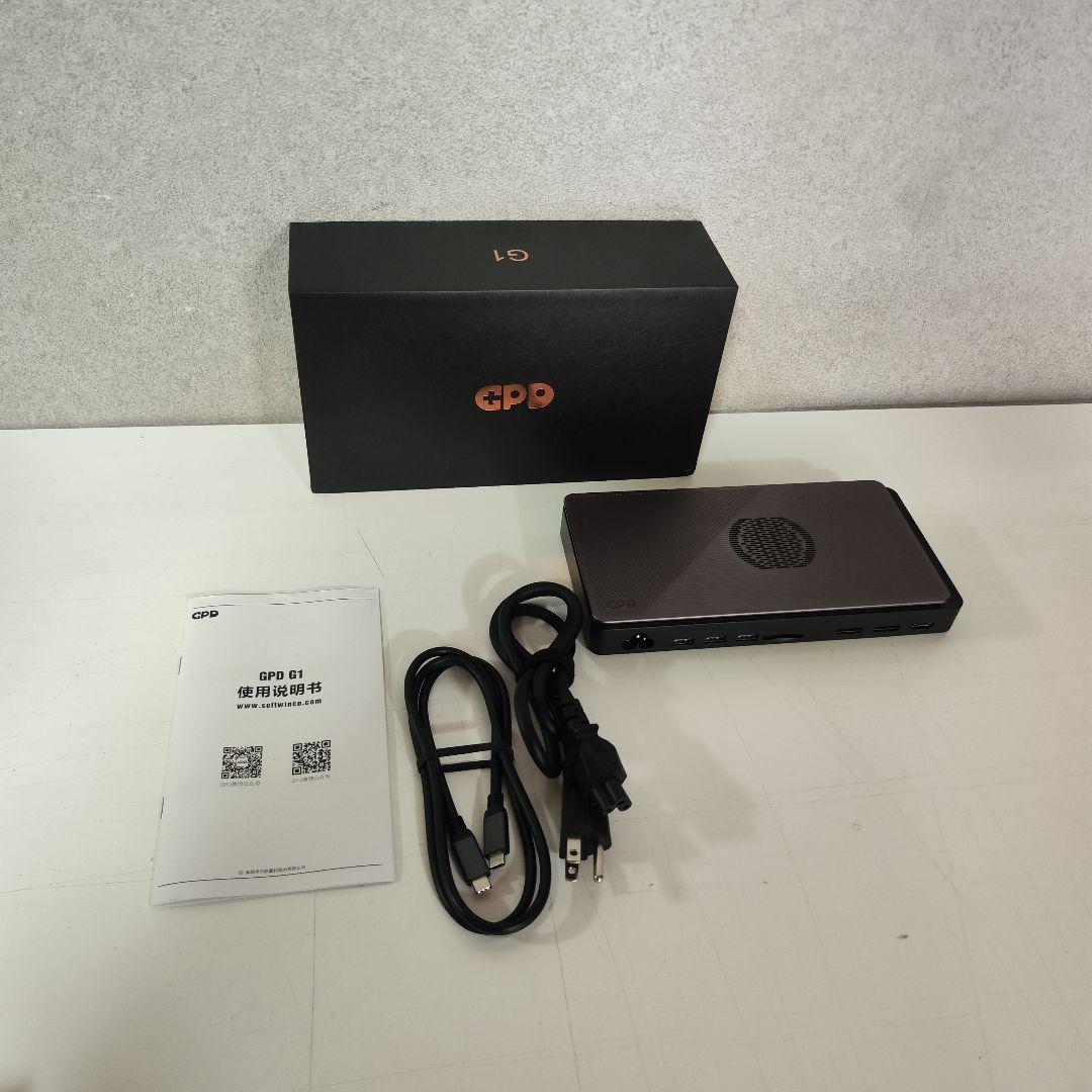 美品 GPD 外付けGPU G1 グレー Radeon RX 7600M XT