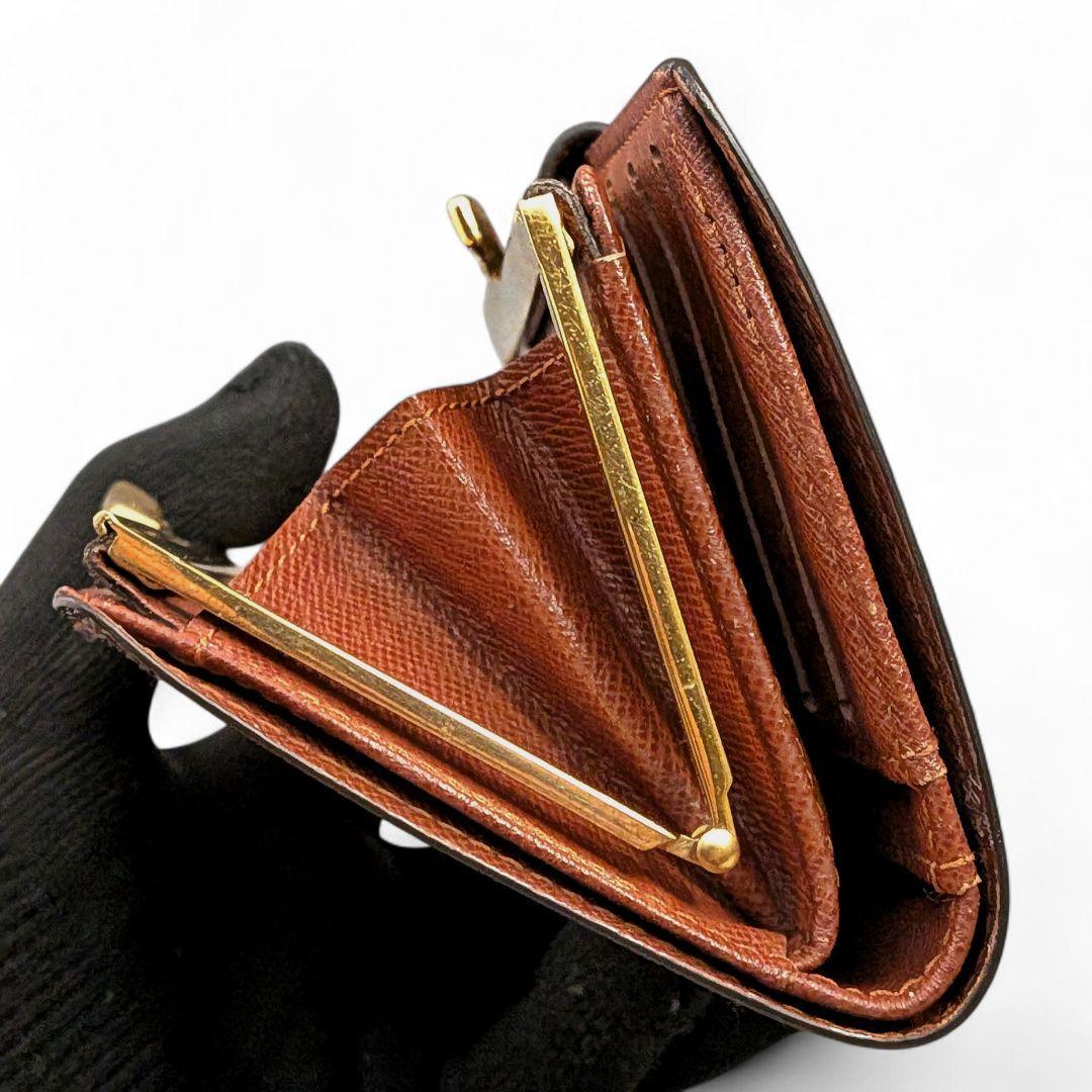 美品 ルイヴィトン ポルトモネ ビエ ヴィエノワ モノグラム 折り財布 がま口