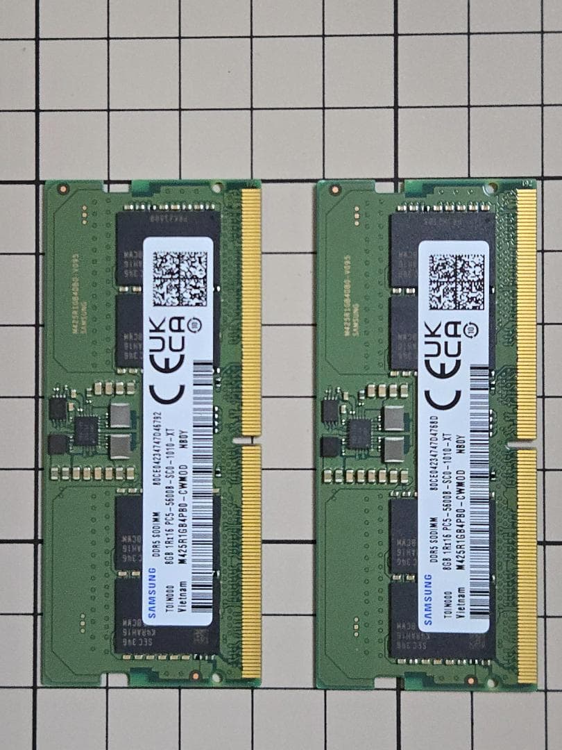 Samsung DDR5-5600 SODIMM 8GB×2枚組