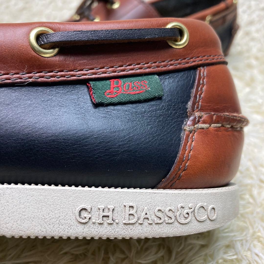 『美品』G.H.BASS サマーシューズ デッキシューズ レザー　革靴　メンズ