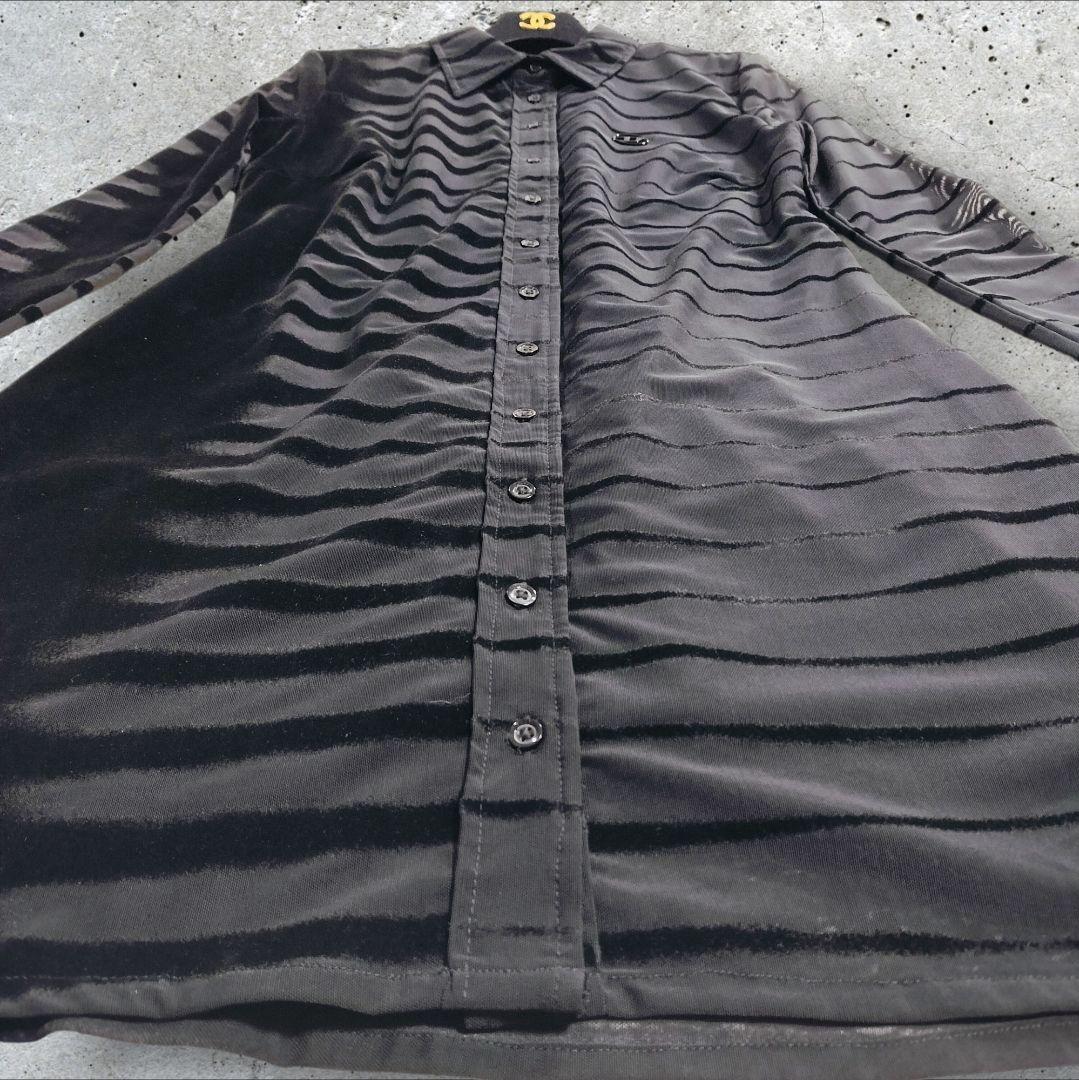 DIESEL ディーゼル ロングシャツワンピース ボーダー