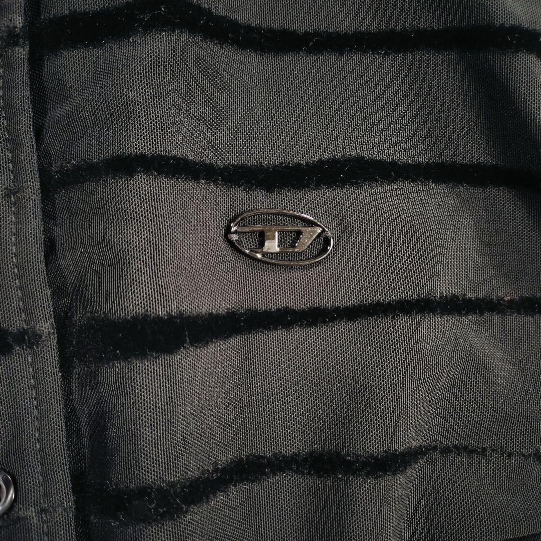 DIESEL ディーゼル ロングシャツワンピース ボーダー