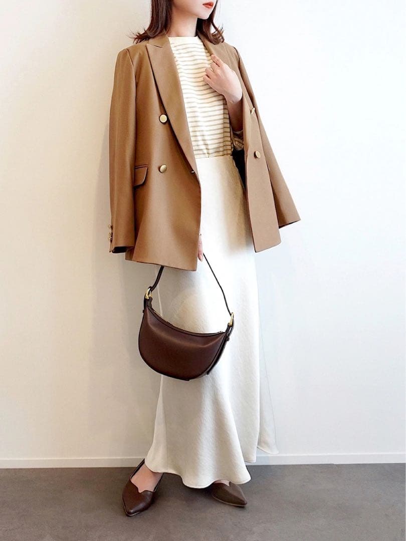 ほぼ新品＊BEAUTY&YOUTH UNITED ARROWSフレアスカート白D