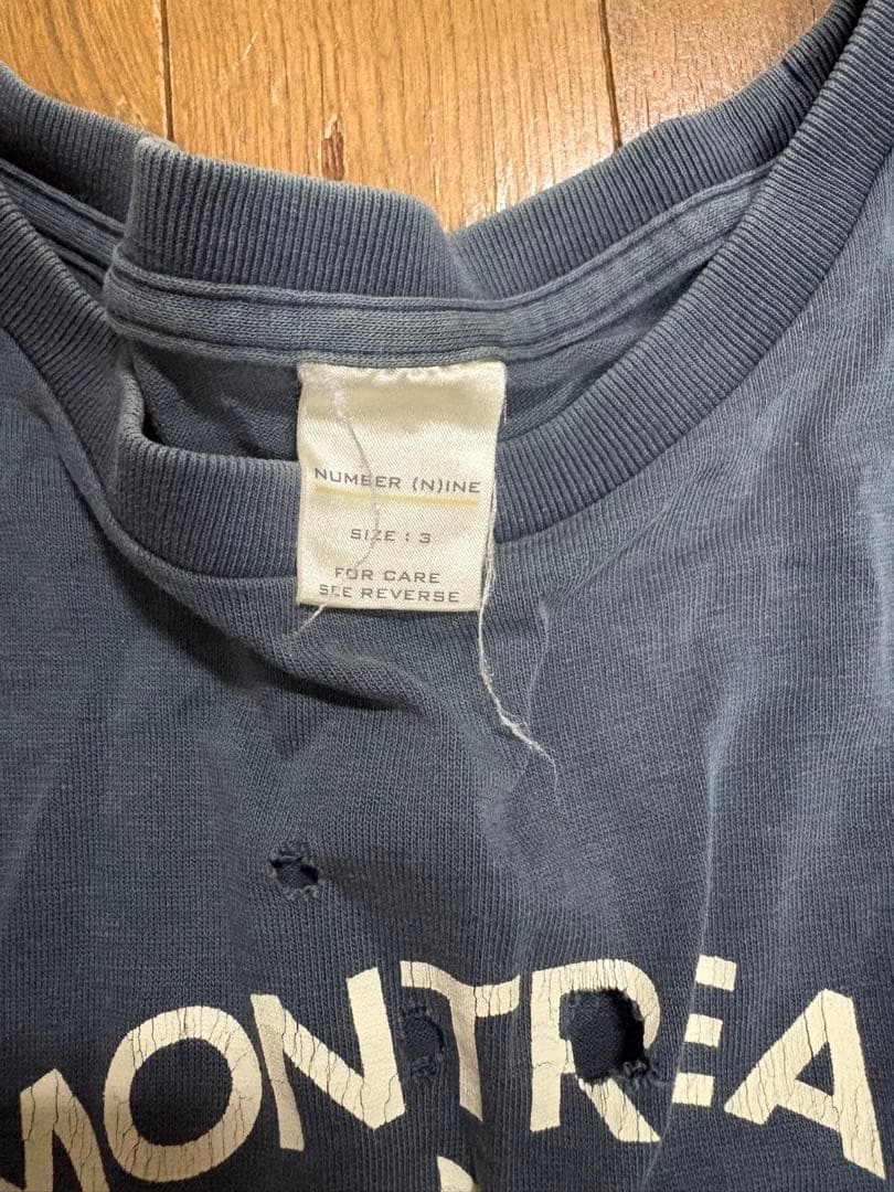ナンバーナイン タイム期 モントリオール  Tシャツ サイズ3