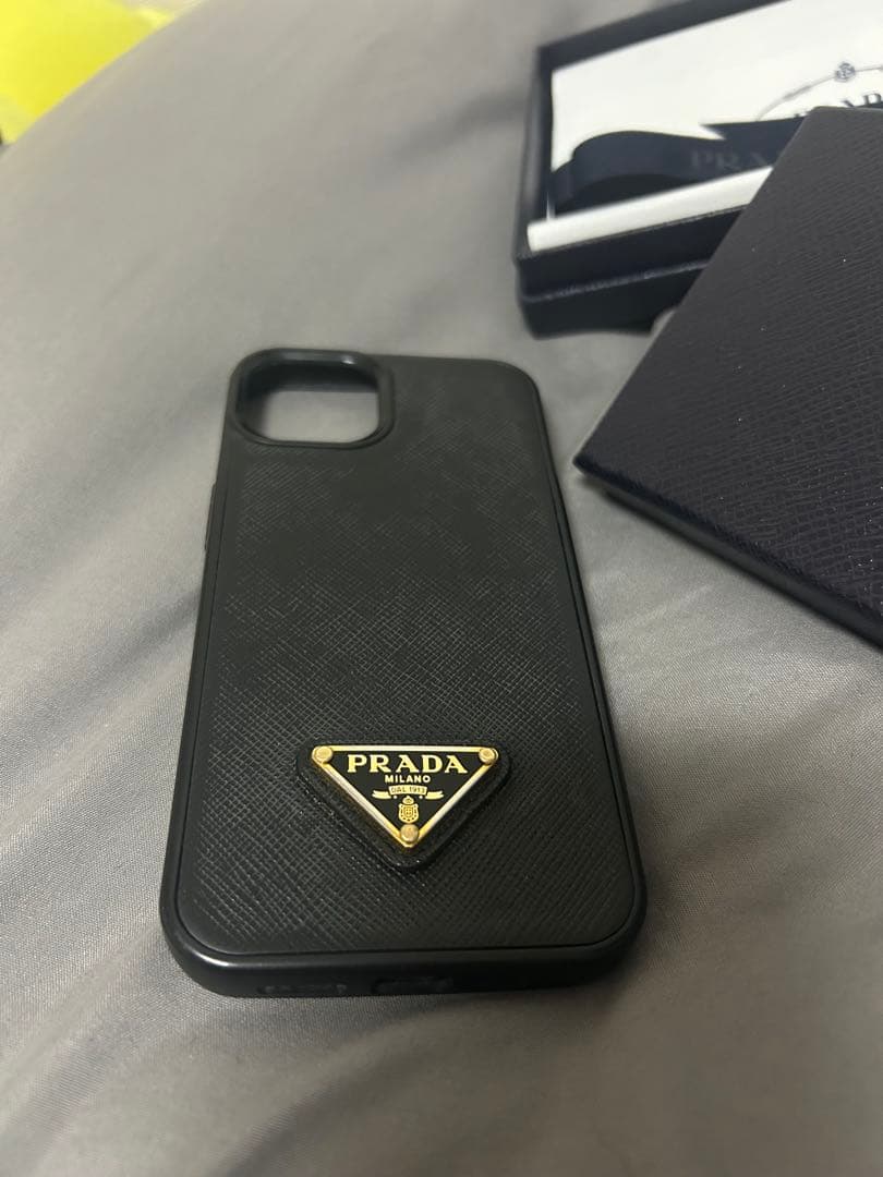 PRADA iPhone1314 15用スマホケース プラダ　箱あり