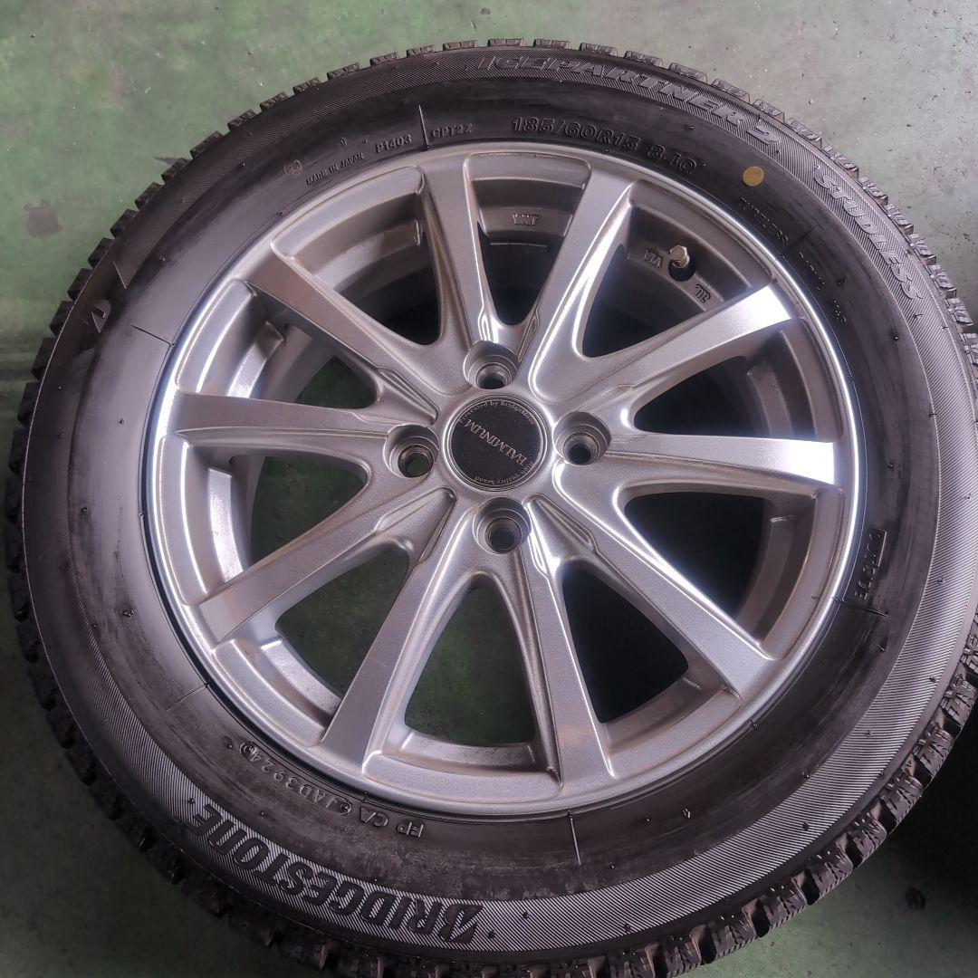 【✨バリ溝】スタッドレス4本 185/60R15 BRIDGESTONE2024