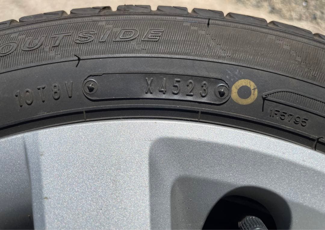 ✨サボッテン✨155/65R14✨中古4本✨送料込✨鉄ホイール純正カバー付