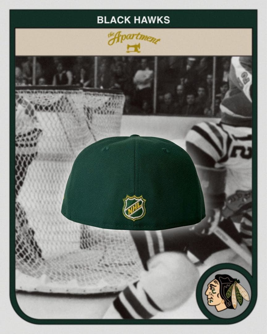 帽子 NEW ERA apartment BLACKHAWKS FITTED CAP