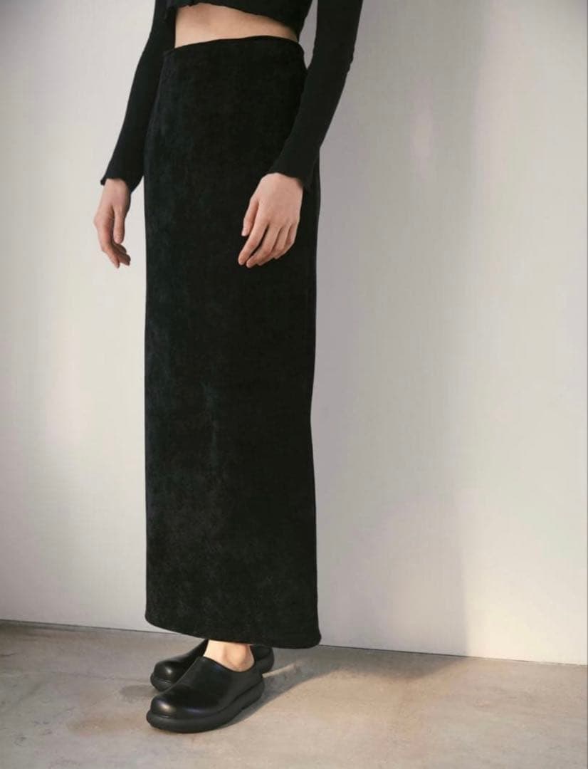 【新品未使用品】aere velvet skirt 38