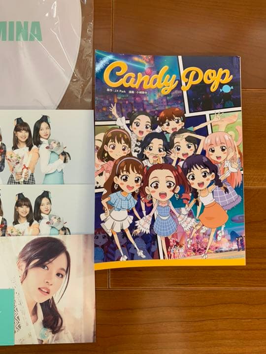 TWICE ミナ　Candy pop うちわ　ラントレ　キーホルダー　公式グッズ