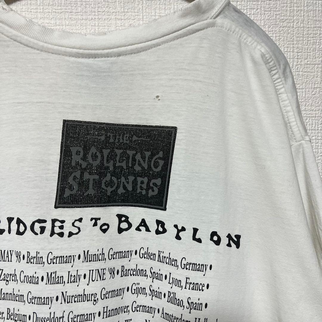 ム*ヒ様 rolling stones バンド Tシャツ 90s ボロ ヴィンテ