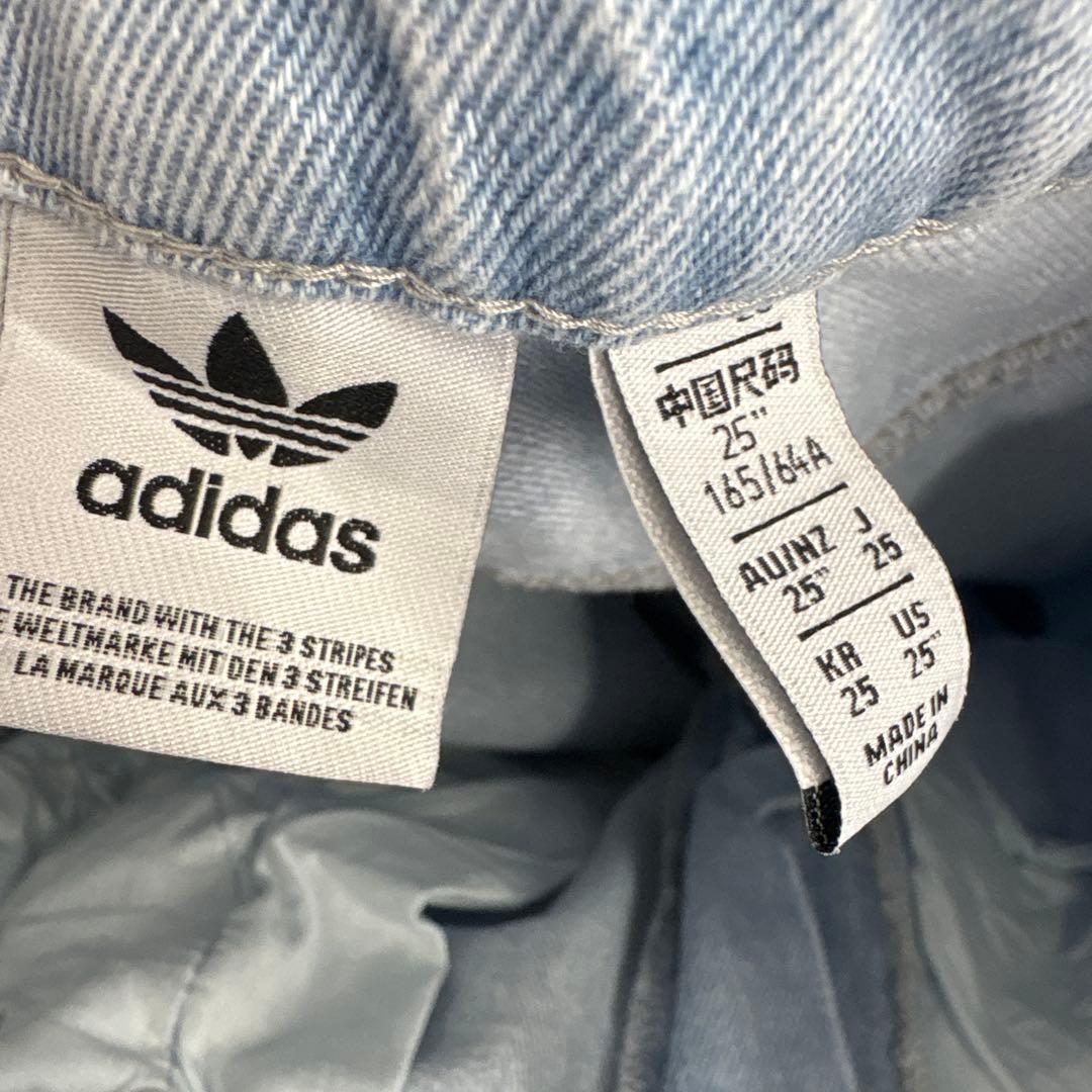 Adidas ADILLENUM 25サイズ　デニムパンツ ブルー JY4515