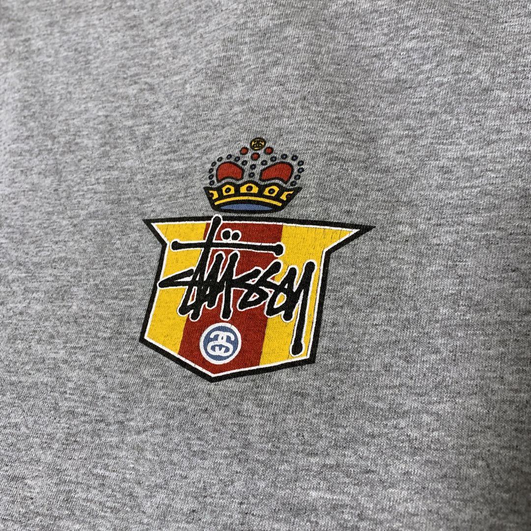 【90s紺タグ】Stussy オールドステューシー 王道クラウンロゴTシャツ