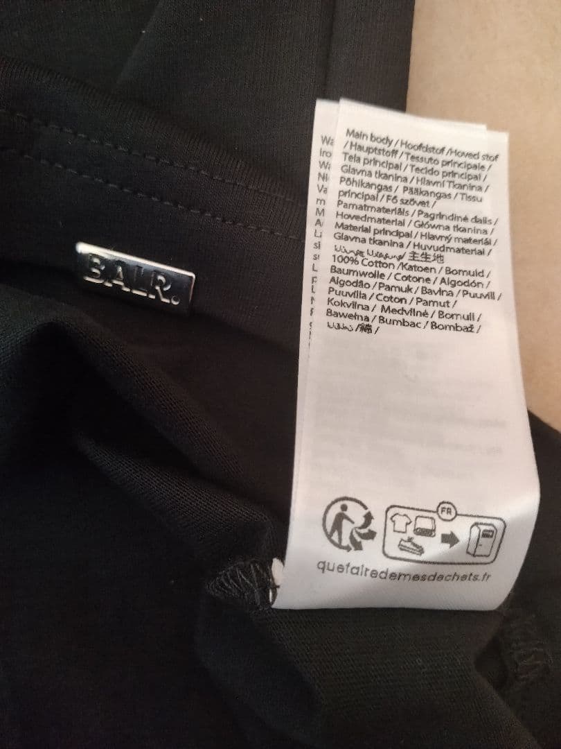 BALR. ブラック Tシャツ 2XL 未使用