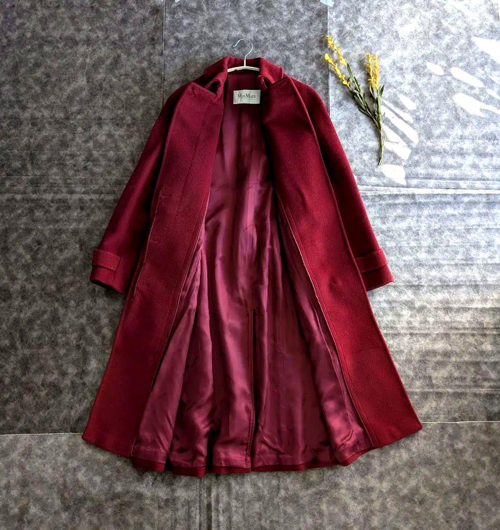 Max Mara マックスマーラ ウールコート 赤　最高級白タグ