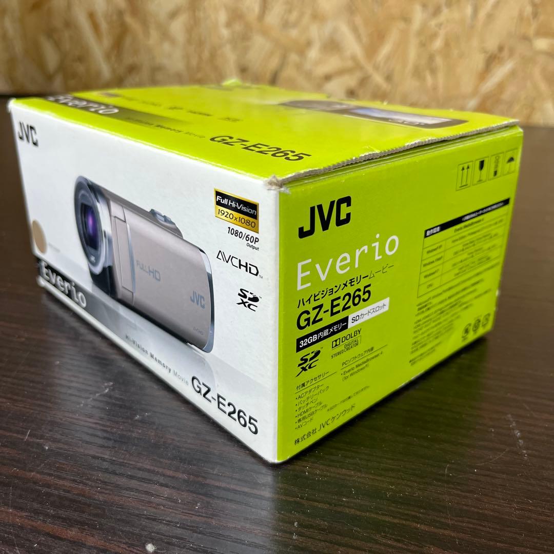 【匿名発送】JVC Everio フルHD ビデオカメラ　GZ-E265-N