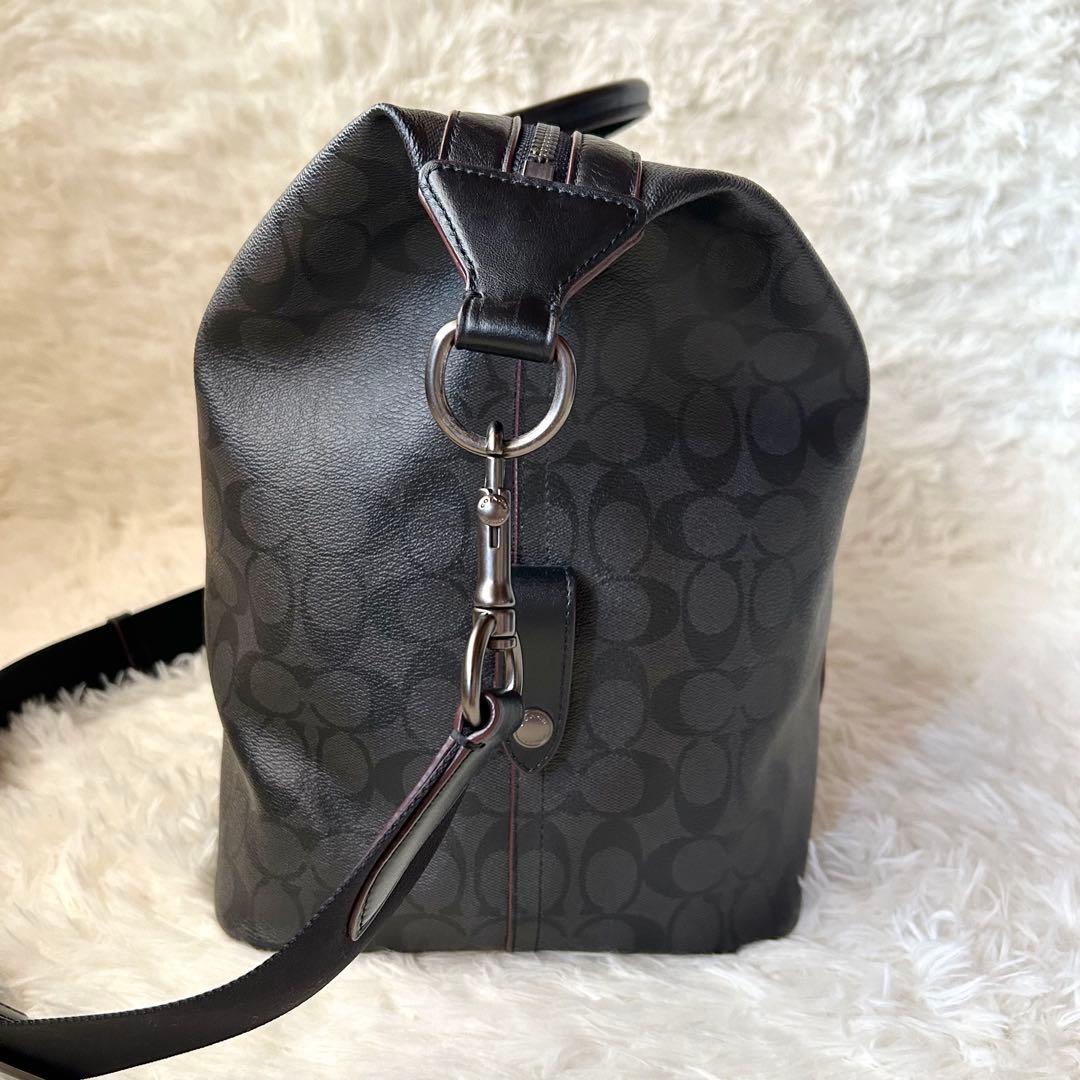 【専用ページ】美品COACH 2wayシグネチャーボストンバッグブラックXグレー