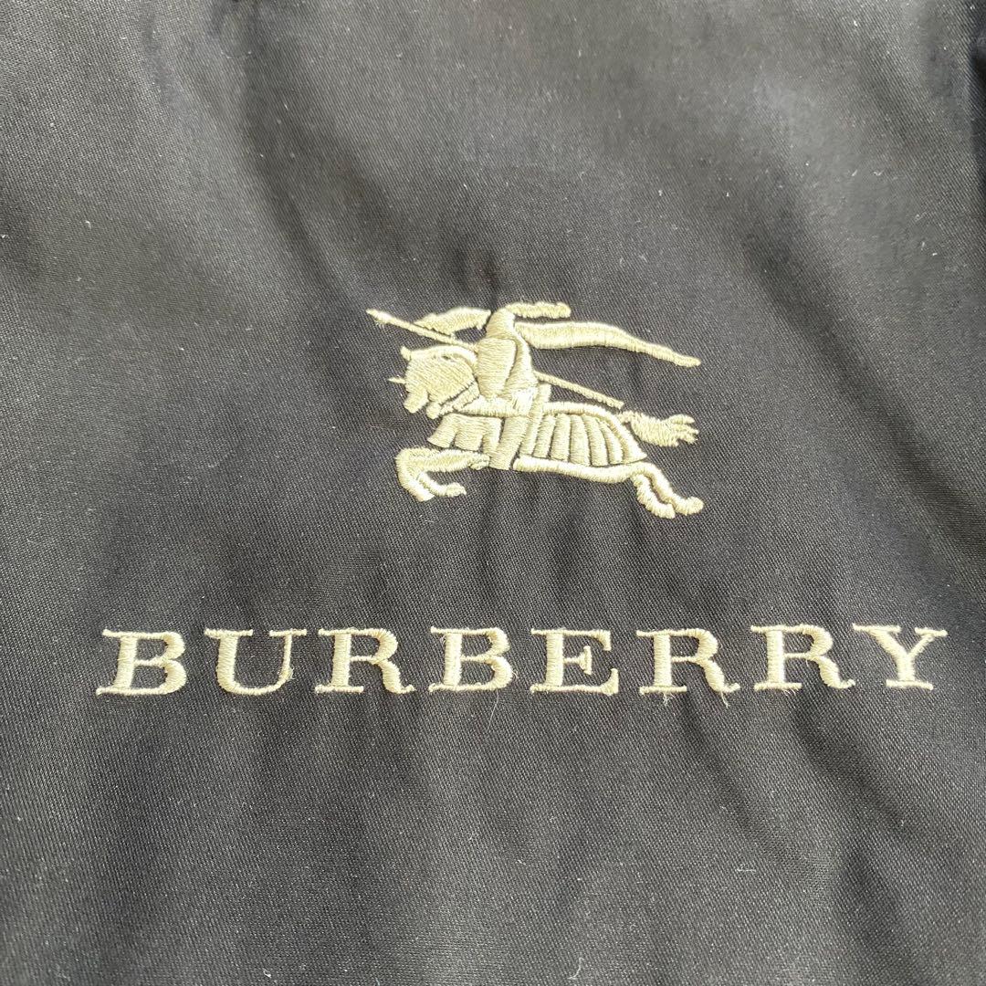 美品★BURBERRYロンドン モッズコート B総柄 フード付 黒 サイズ7