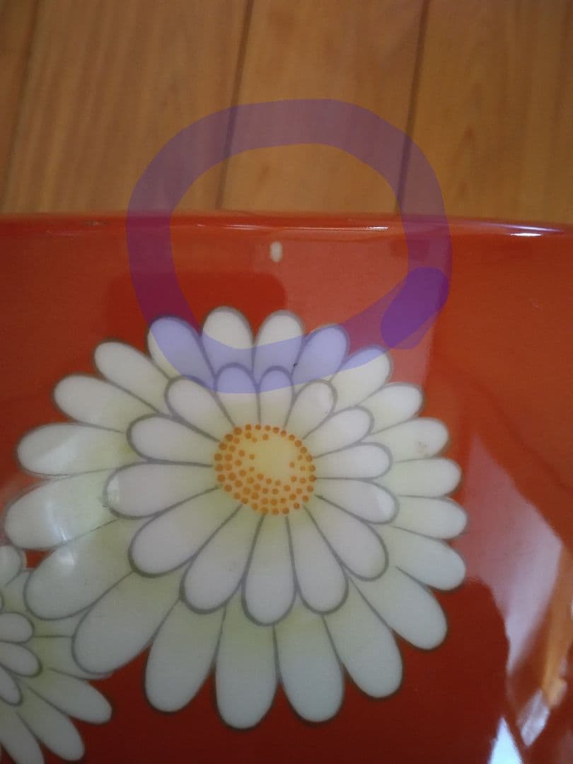 オールドノリタケ　花柄の火鉢　　アンティーク