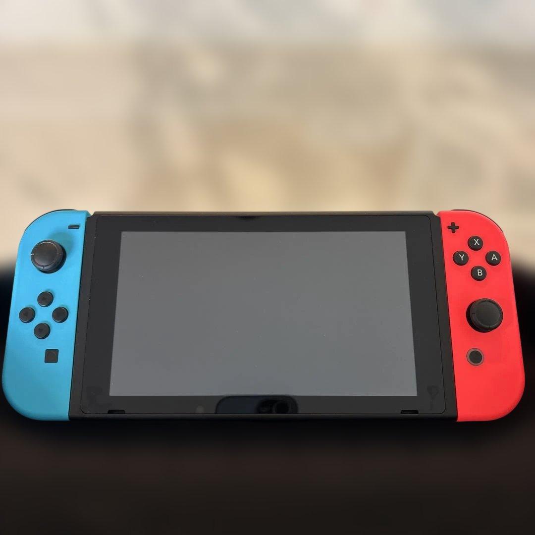 美品　Nintendo Switch 本体 カラージョイコン付き