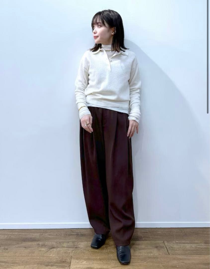 【美品】BABYLONE アッシュクポロニットプルオーバー