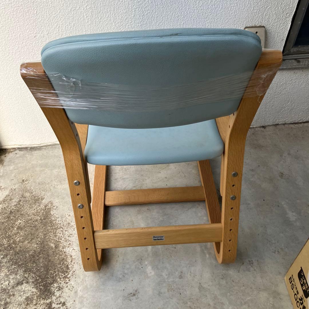 カリモク　KARIMOKU　Beness　コラボ商品　水色デスクチェア　木製