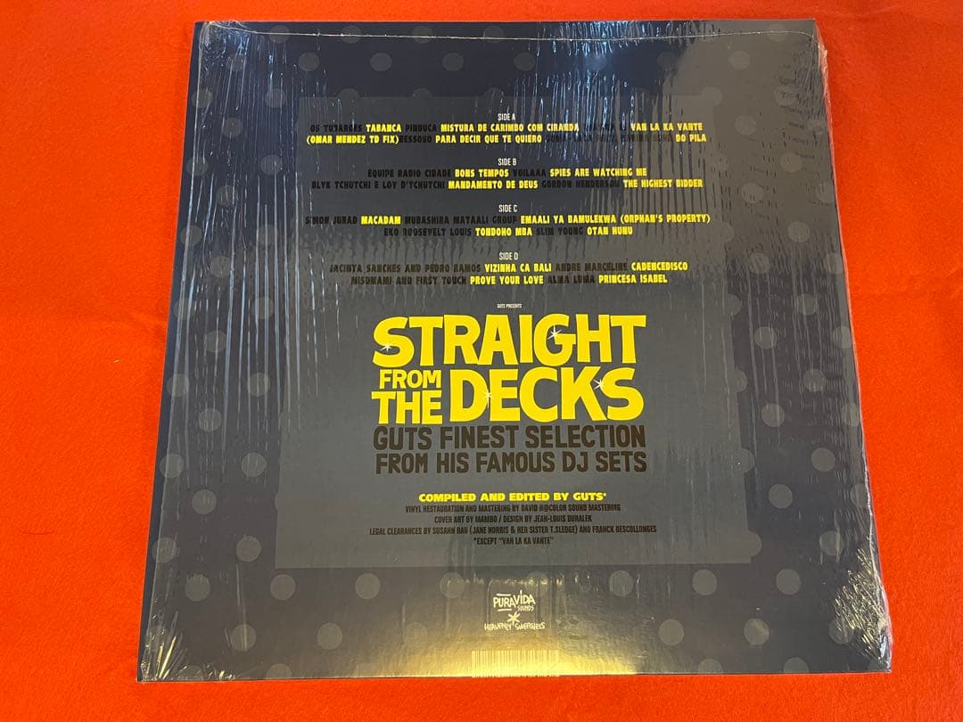洋楽 GUTS STRAIGHT FROM THE DECKS LP