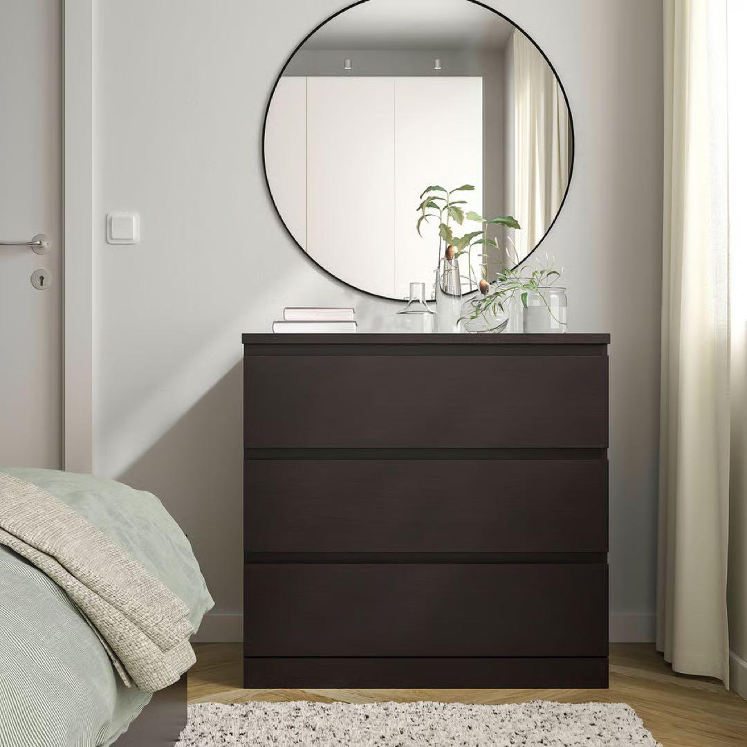 【格安】IKEA MALM マルム　チェスト（引き出し×3）