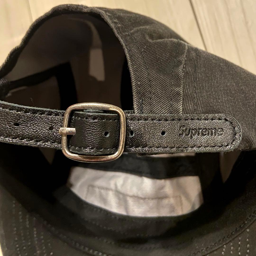新品 Supreme Washed Chino Twill Camp Cap 黒