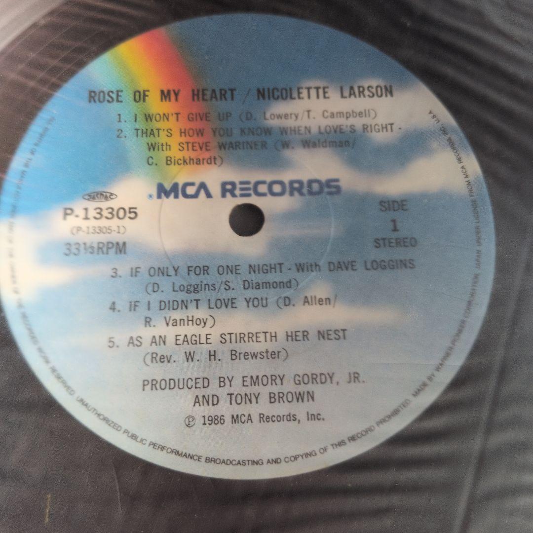 洋楽 Nicolette Larson Ride On My Heart LP