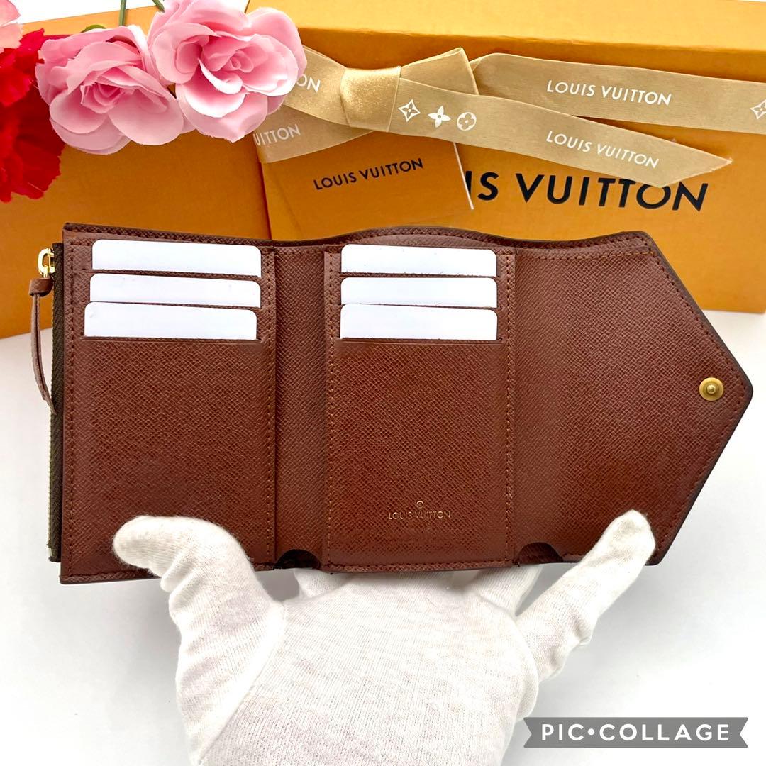 ルイヴィトン　ポルトフォイユ　ヴィクトリーヌ　モノグラム　三つ折り財布