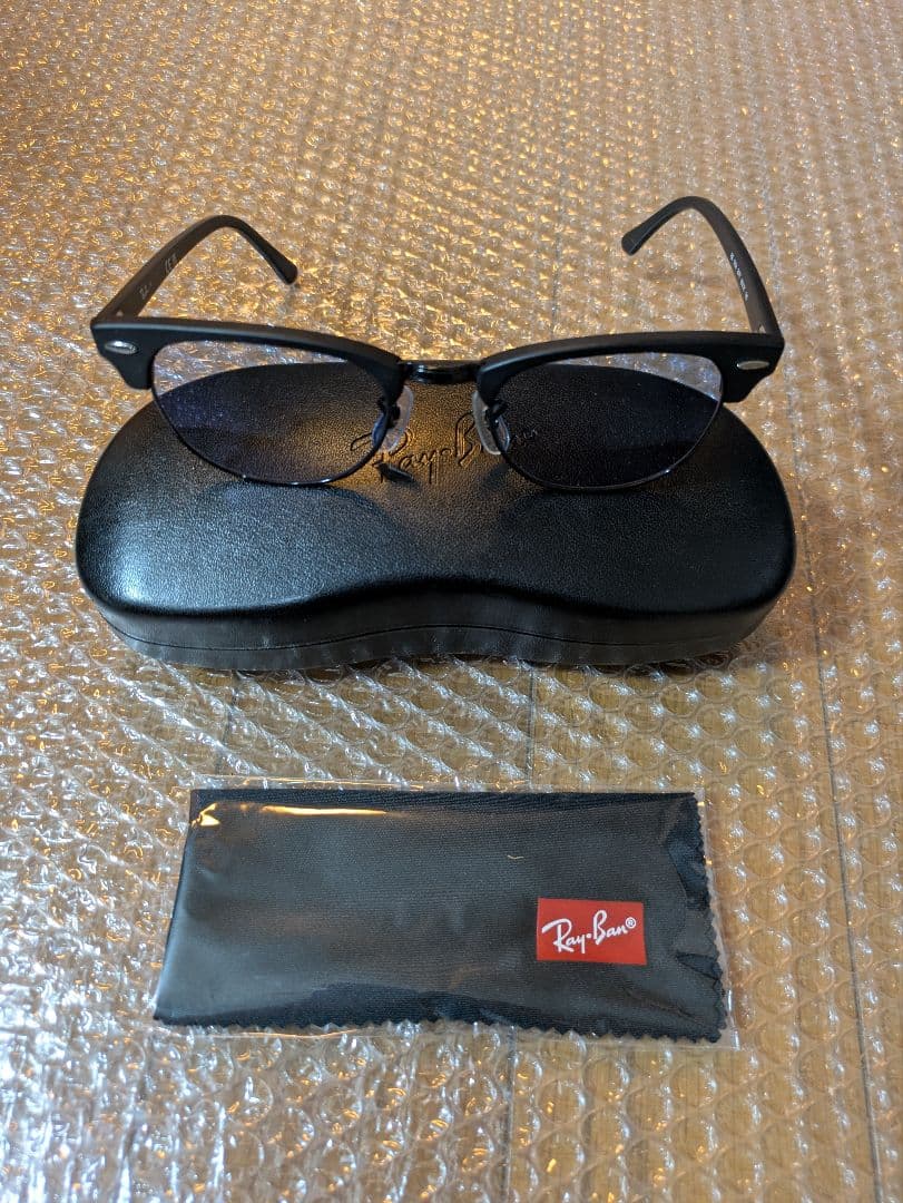 ぽんた Ray-Ban ブラック ブルー サングラス