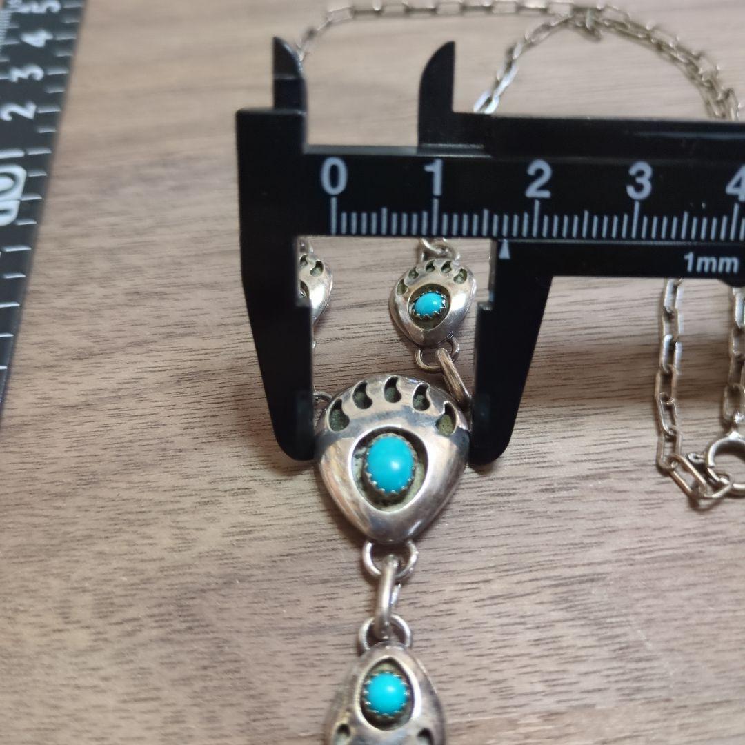 u*6様 インディアン ペアバウ シルバーネックレス ターコイズ