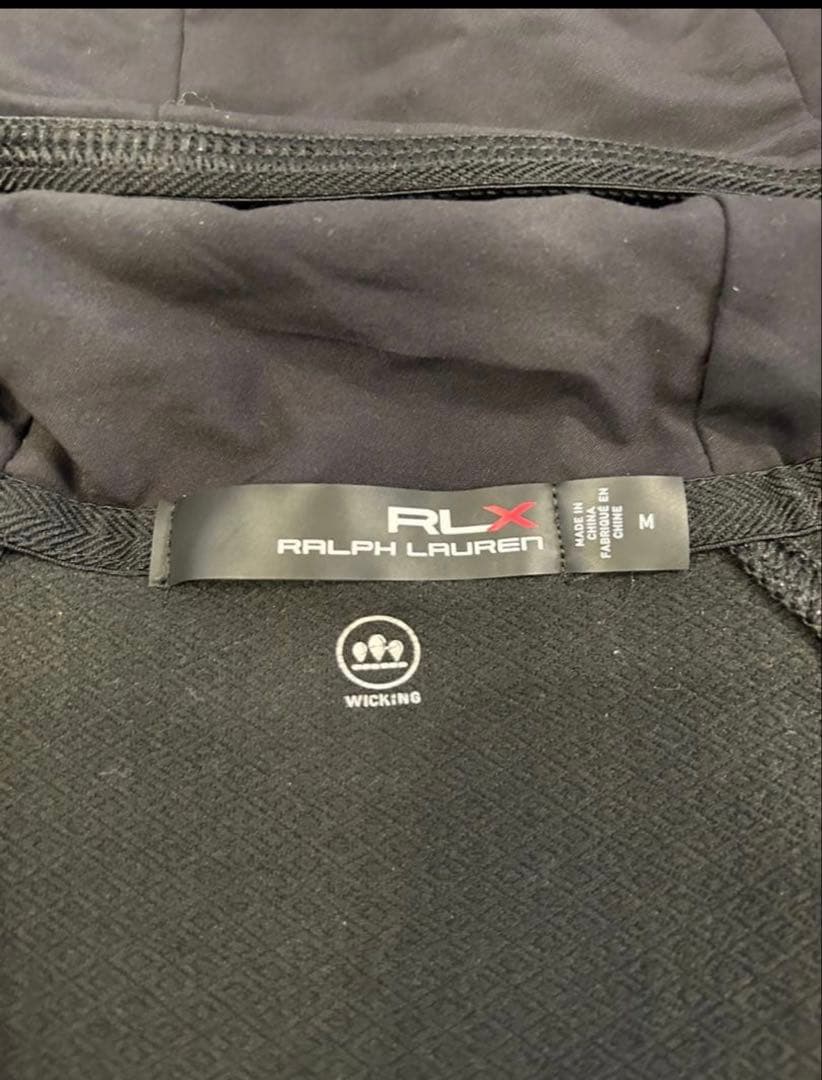 RLX ゴルフ　 フード付きハーフジップパーカー M