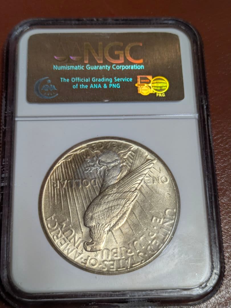 NGC鑑定MS64 ピースダラー銀貨1925s 訳あり品