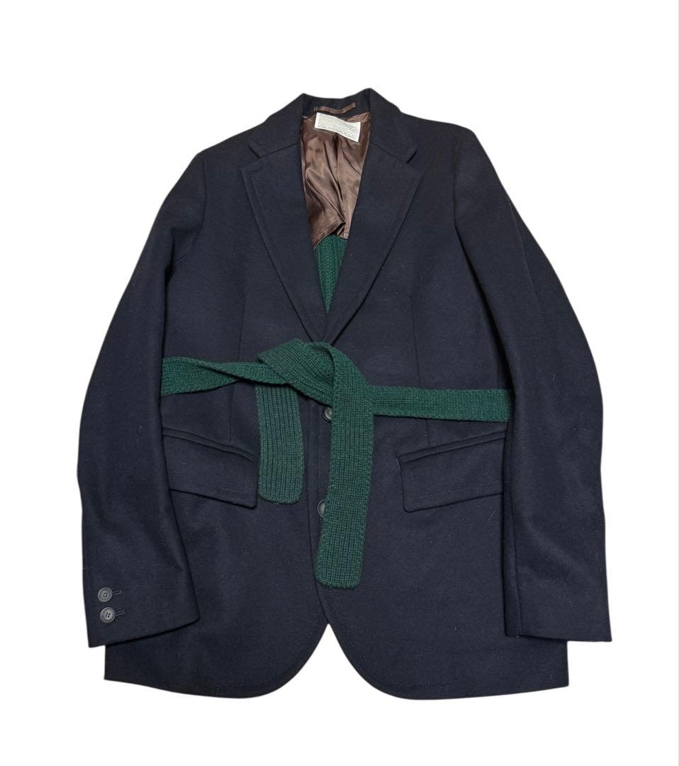 kolor 20AW ニットドッキングカシミヤウールテーラードジャケット
