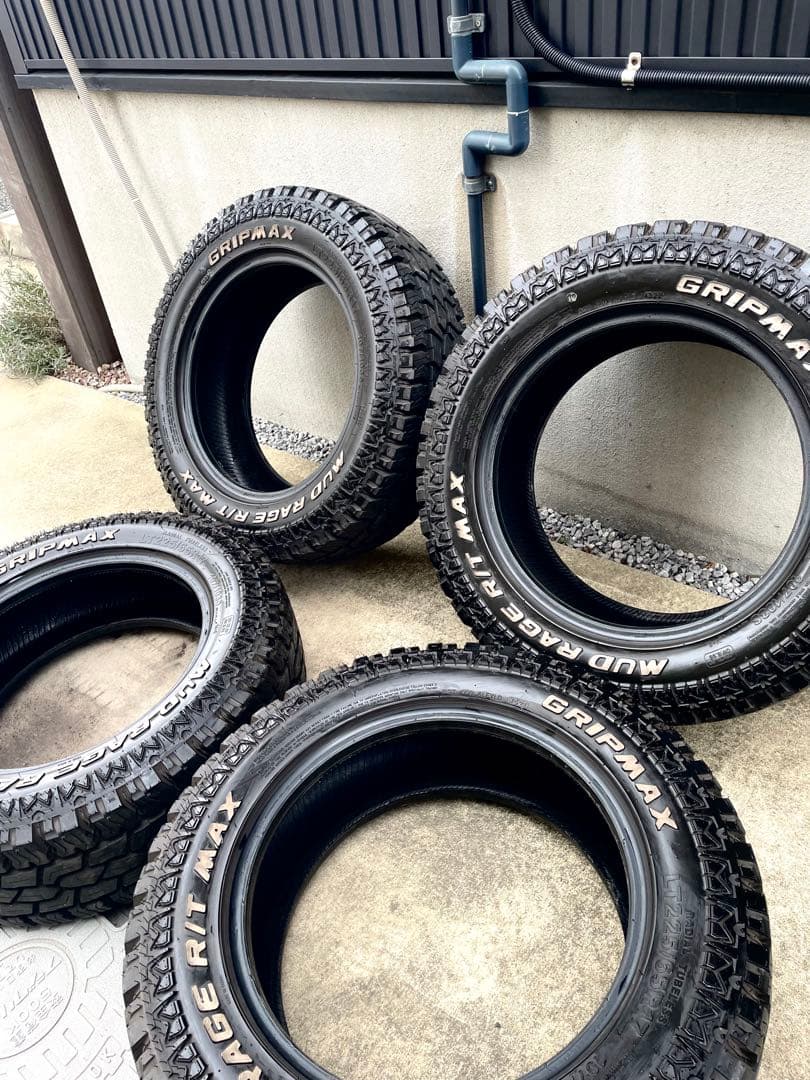 9分山 4本セット225/65R17 MUD ホワイトレター RAV4