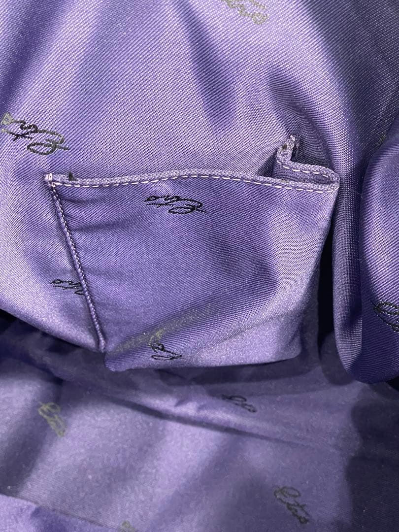 美品　ETRO エトロ 2ウェイボストンバッグ PVC+レザー+ウール