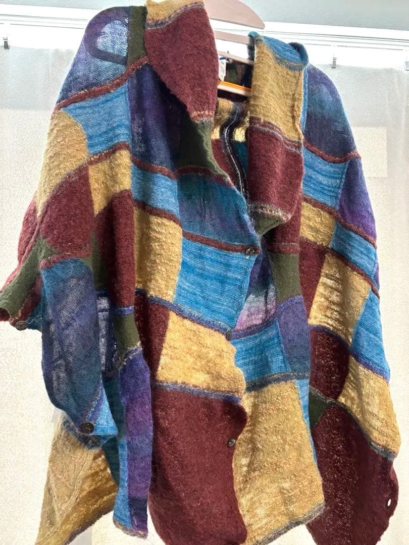 NY VINTAGE Masaki Kyoko アルパカ　モヘヤ混ストール