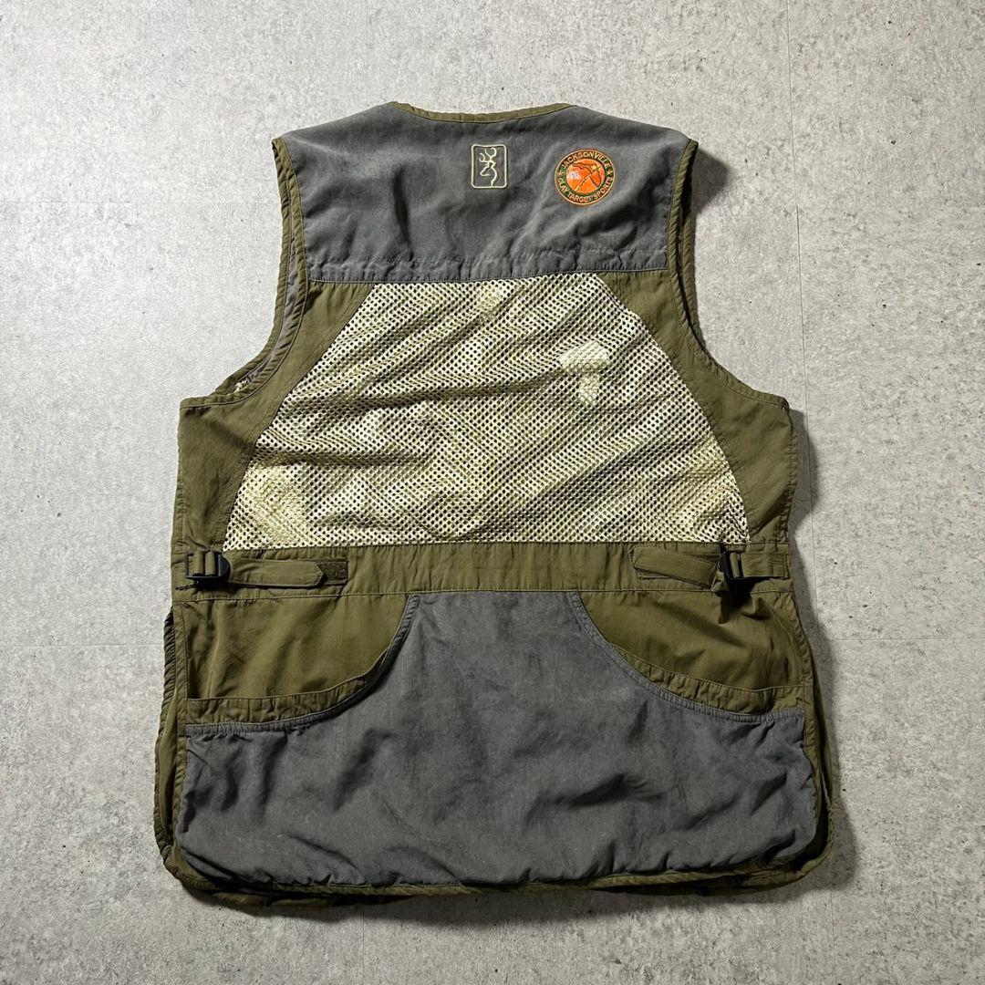 Browning射撃ベストクレースキートトラップメンズXL古着696