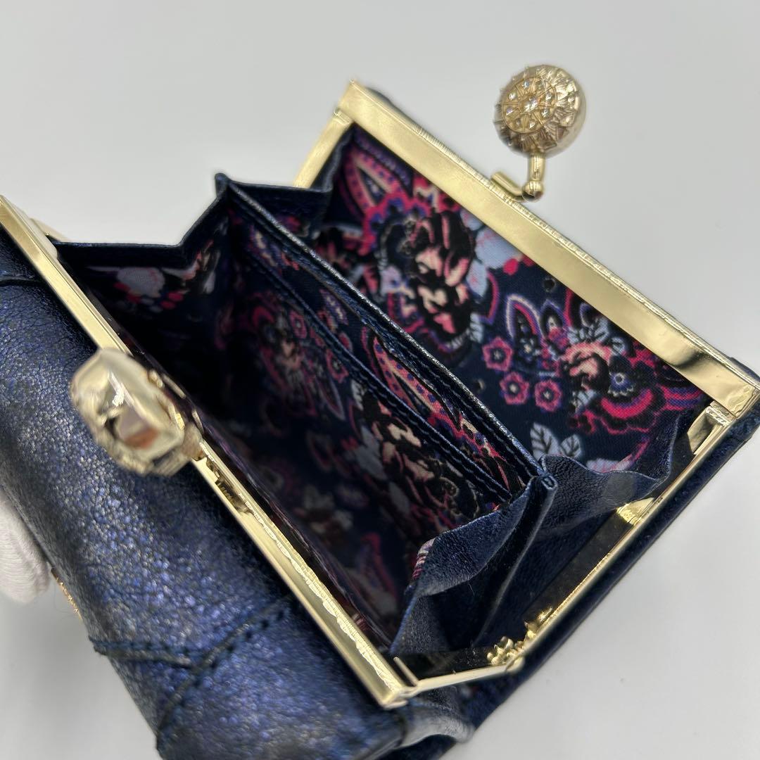 ✨希少✨ANNA SUI アナスイ soluna ソルーナ 二つ折り財布 がま口