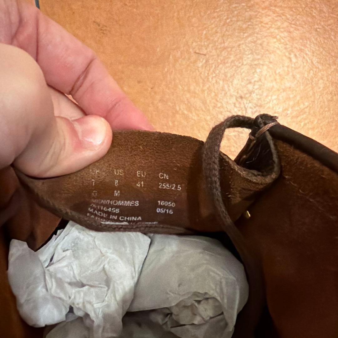 Clarks Originals ブラウン ワラビー　レザー