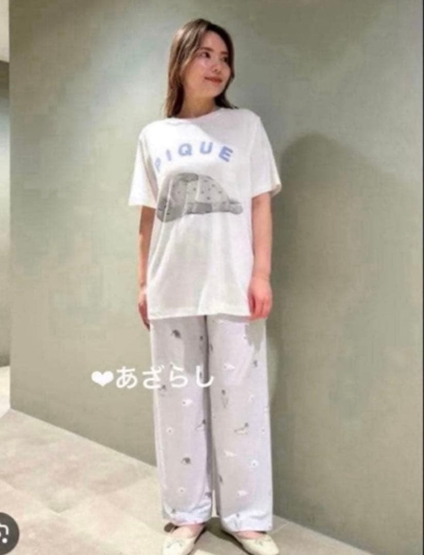 新品タグ付きgelato pique new アザラシ　ルームウェア　上下セット