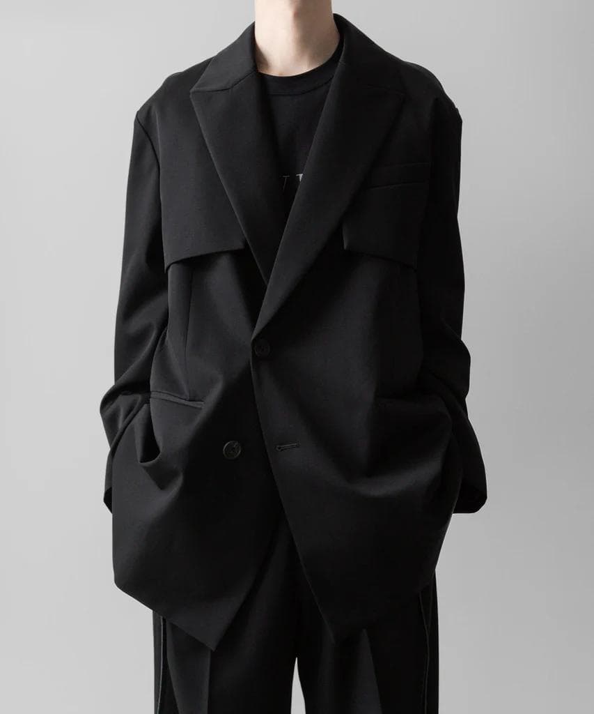 ジャケット・アウター OVERSIZED LAPELED COMBINATION JACKET
