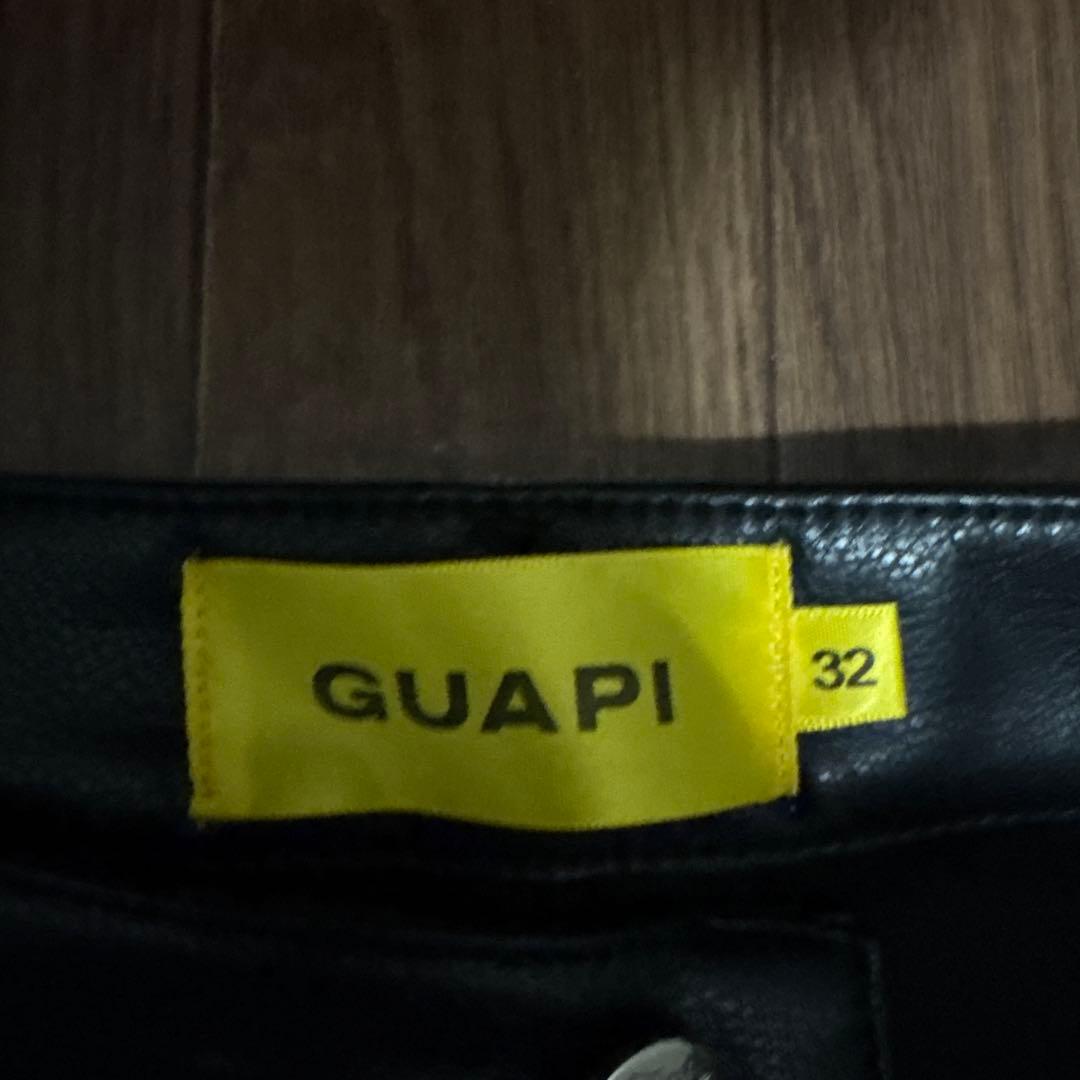 GUAPI レザーパンツ32