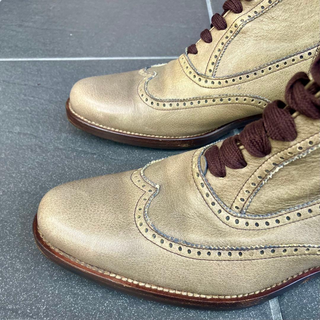 HENRY CUIR サイドジップブーツ made in Italy 37