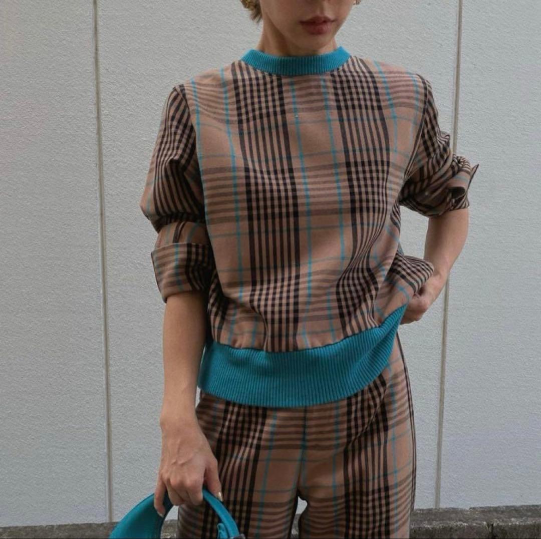 【Ameri VINTAGE】CHEERFUL CHECK TOP AMERI